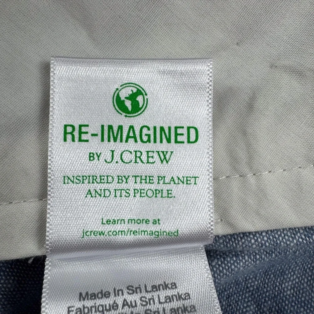 J Crew Pants Mens 36x26 Blue Linen Cotton Lightweight Chambray Summer Casual